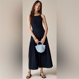 NEW J. Crew Pintuck mixy dress Size XXS Navy CK707 $148